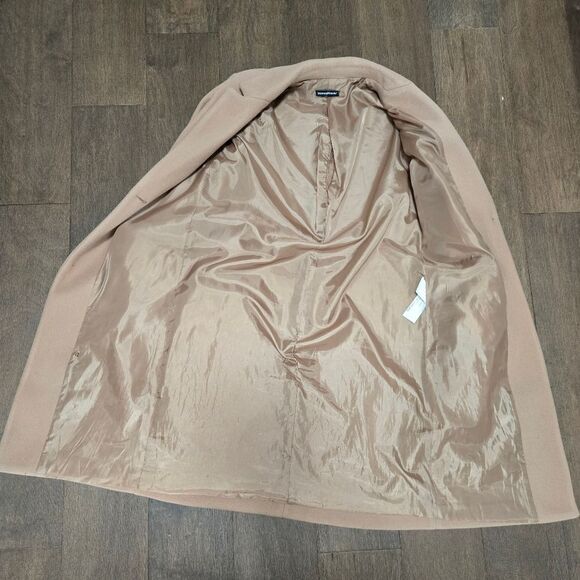 Bianco Ghiaccio Beige Coat Size 40 4 S - Picture 12 of 15